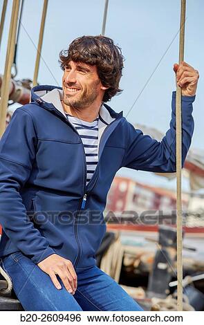 Sailor in a sailboat, galleon. Basque Country. Spain View Large Photo Image Stock Photograph - Sailor in a sailboat, galleon. Basque Country. Spain. Fotosearch