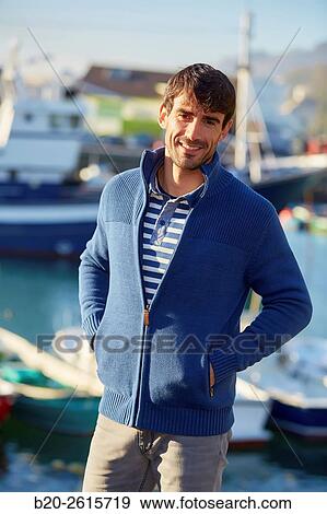 Sailor in the fishing port. Hondarribia. Gipuzkoa. Basque Country. Spain View Large Photo Image Stock Photo - Sailor in the fishing port. Hondarribia. Gipuzkoa. Basque Country. Spain. Fotosearch