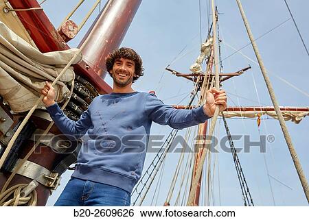 Sailor. Ropes sail of a sailboat, galleon. Basque Country. Spain View Large Photo Image Stock Photograph - Sailor. Ropes sail of a sailboat, galleon. Basque Country. Spain. Fotosearch
