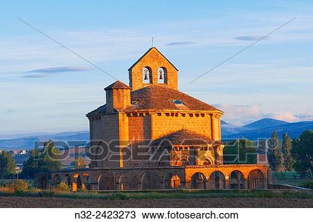 Santa Mar? a de Eunate, Romanesque church. Eunate Church, Road to Santiago. Way of St. James, Muruzßbal, Navarre. Spain. View Large Photo Image Stock Image - Santa Mar? a de Eunate, Romanesque church. Eunate Church, Road to Santiago. Way of St. James, Muruzßbal, Navarre. Spain.. Fotosearch