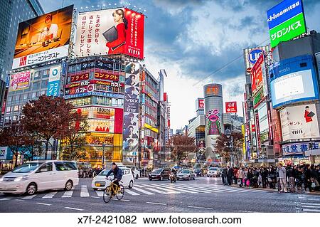 Shibuya Scramble Kousaten crossing in Hachiko square, Tokyo, Japan. View Large Photo Image Stock Image - Shibuya Scramble Kousaten crossing in Hachiko square, Tokyo, Japan.. Fotosearch