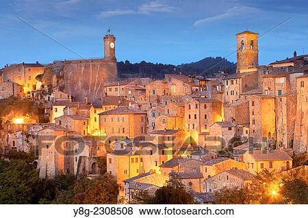 Stock Photo - Sorano, Tuscany, Italy.. Fotosearch
