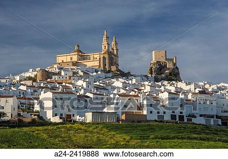 Spain, Andalucia Region, Cadiz Province, Olvera City,. View Large Photo Image Stock Photo - Spain, Andalucia Region, Cadiz Province, Olvera City,.. Fotosearch