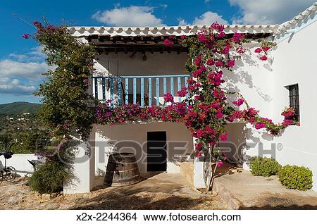 Spain, Balearic Islands, Ibiza, Traditional Payesa house View Large Photo Image Picture - Spain, Balearic Islands, Ibiza, Traditional Payesa house. Fotosearch