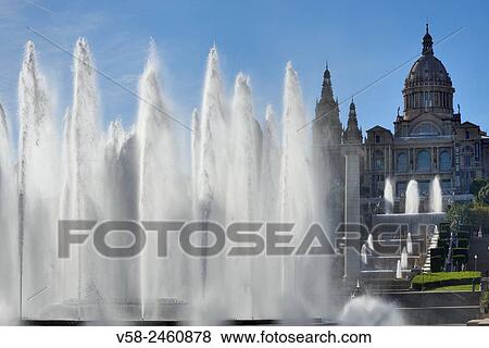 Spain, Catalonia, Barcelona, Montjuic, National Museum of Art of Catalonia. View Large Photo Image Stock Photo - Spain, Catalonia, Barcelona, Montjuic, National Museum of Art of Catalonia.. Fotosearch