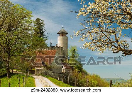 Spring at Birseck castle near Arlesheim, Switzerland. View Large Photo Image Stock Image - Spring at Birseck castle near Arlesheim, Switzerland.. Fotosearch