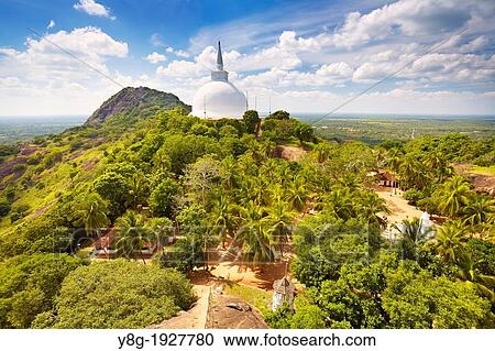 Sri Lanka - Mihintale Temple, view at Mahaseya Dagoba, UNESCO World Heritage Site, buddhist temple complex in Sri Lanka View Large Photo Image Stock Image - Sri Lanka - Mihintale Temple, view at Mahaseya Dagoba, UNESCO World Heritage Site, buddhist temple complex in Sri Lanka. Fotosearch