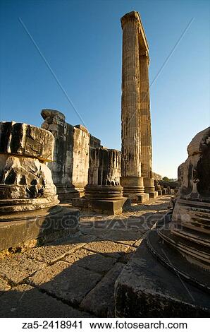 Standing columns in the Peristasis of The Apollo Temple of Didyma (Didymaion) 10th C. BC-4th C. BC, destroyed by Darius I of Persia in 494 BC and reconstructed at the instance of Alexander the Great after 334 BC. View Large Photo Image Stock Image - Standing columns in the Peristasis of The Apollo Temple of Didyma (Didymaion) 10th C. BC-4th C. BC, destroyed by Darius I of Persia in 494 BC and reconstructed at the instance of Alexander the Great after 334 BC.. Fotosearch