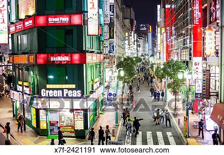 Street scene in east exit of Shinjuku JR station, Shinjuku, Tokyo. View Large Photo Image Stock Image - Street scene in east exit of Shinjuku JR station, Shinjuku, Tokyo.. Fotosearch