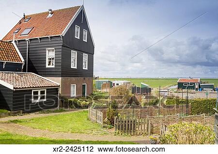 Streets in Marken, Holland. View Large Photo Image Stock Image - Streets in Marken, Holland.. Fotosearch