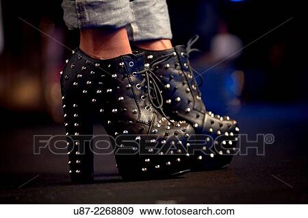 Studded Shoe. View Large Photo Image Stock Photo - Studded Shoe.. Fotosearch