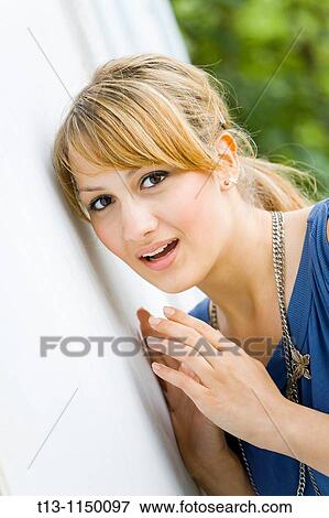 Surprised girl from what she is hearing, portrait View Large Photo Image Stock Photo - Surprised girl from what she is hearing, portrait. Fotosearch