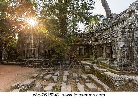 Ta Prohm Temple, being destroyed by jungle growth, Angkor, Siem Reap Province, Cambodia, Khmer. View Large Photo Image Stock Image - Ta Prohm Temple, being destroyed by jungle growth, Angkor, Siem Reap Province, Cambodia, Khmer.. Fotosearch