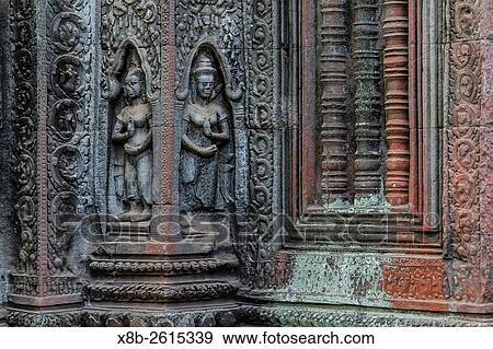 Ta Prohm Temple, being destroyed by jungle growth, Angkor, Siem Reap Province, Cambodia, Khmer. View Large Photo Image Stock Photo - Ta Prohm Temple, being destroyed by jungle growth, Angkor, Siem Reap Province, Cambodia, Khmer.. Fotosearch