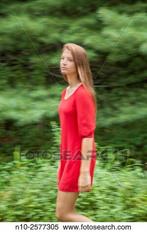 Teenage girl outdoors. View Large Photo Image Stock Photography - Teenage girl outdoors.. Fotosearch