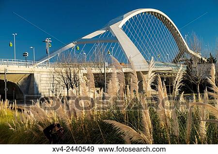 Tercer Milenio brigde in Saragossa, Aragon, Spain. View Large Photo Image Stock Photo - Tercer Milenio brigde in Saragossa, Aragon, Spain.. Fotosearch