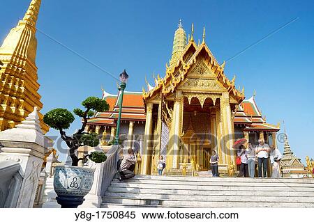 Thailand - Bangkok, Wat Phra Kaeo, Esmerald Buddha Temple View Large Photo Image Stock Photography - Thailand - Bangkok, Wat Phra Kaeo, Esmerald Buddha Temple. Fotosearch