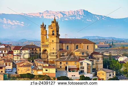 The Church of San Andres. Elciego. Rioja alavesa wine route. Alava. Basque country. Spain. View Large Photo Image Stock Photo - The Church of San Andres. Elciego. Rioja alavesa wine route. Alava. Basque country. Spain.. Fotosearch