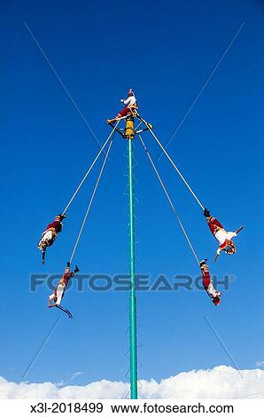 The Danza de los Voladores, Dance of the Flyers, or Palo Volador, Pole Flying, is an ancient Mesoamerican ceremony and ritual, Tulum. Mexico View Large Photo Image Stock Photo - The Danza de los Voladores, Dance of the Flyers, or Palo Volador, Pole Flying, is an ancient Mesoamerican ceremony and ritual, Tulum. Mexico. Fotosearch
