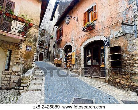The medieval hill town of Sermoneta - Latina, Italy. View Large Photo Image Stock Photo - The medieval hill town of Sermoneta - Latina, Italy.. Fotosearch