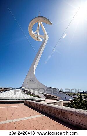 The Olympic park in Barcelona, Spain. View Large Photo Image Stock Photo - The Olympic park in Barcelona, Spain.. Fotosearch