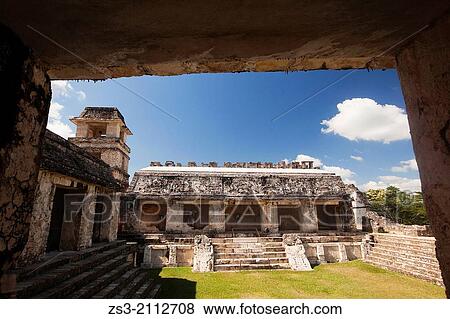 The Palace, Palenque Archaeological Site, Palenque, Chiapas State, Mexico, North America. View Large Photo Image Stock Photo - The Palace, Palenque Archaeological Site, Palenque, Chiapas State, Mexico, North America.. Fotosearch