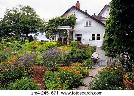 The Sooke Harbour House and the garden on Vancouver Island in British Columbia, Canada. View Large Photo Image Stock Image - The Sooke Harbour House and the garden on Vancouver Island in British Columbia, Canada.. Fotosearch