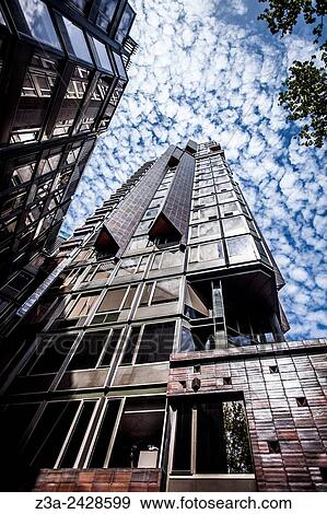 Stock Photo - Torre Urquinaona, 21-story high-rise building in Barcelona, Catalunya, Spain.. Fotosearch