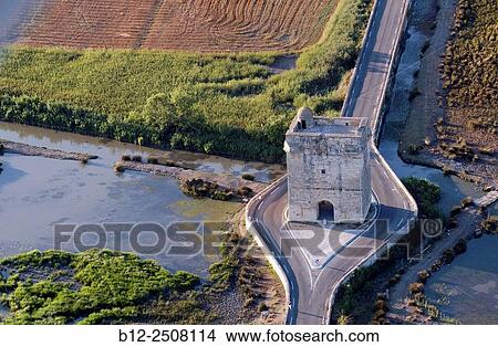 Tour Carbonniere, Gard, Camargue, France View Large Photo Image Picture - Tour Carbonniere, Gard, Camargue, France. Fotosearch