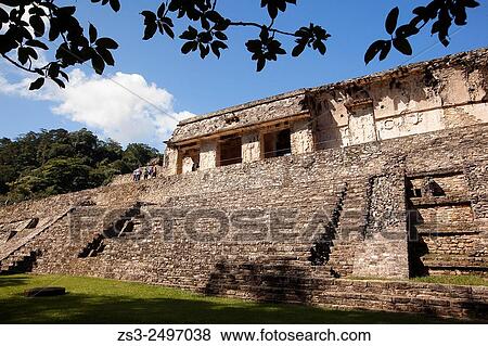Tourists near the Palace in Palenque Archaeological Site, Palenque, Chiapas State, Mexico, North America. View Large Photo Image Stock Photo - Tourists near the Palace in Palenque Archaeological Site, Palenque, Chiapas State, Mexico, North America.. Fotosearch