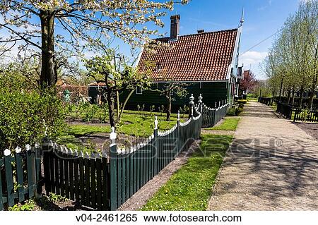 Traditional house in the historic village of Zaanse Schans, The Netherlands, Europe View Large Photo Image Stock Photography - Traditional house in the historic village of Zaanse Schans, The Netherlands, Europe. Fotosearch