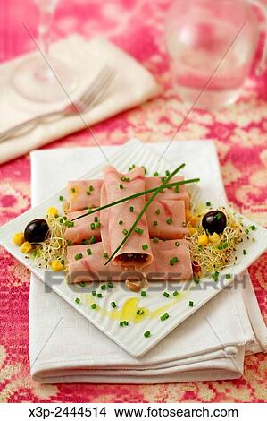 Turkey rolls with quinoa. View Large Photo Image Picture - Turkey rolls with quinoa.. Fotosearch