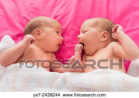 Twin babys. View Large Photo Image Picture - Twin babys.. Fotosearch