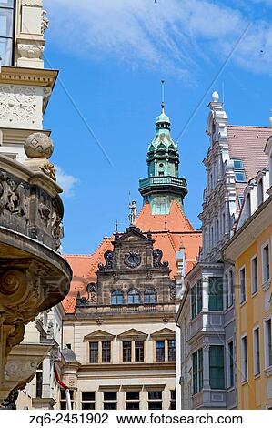 Typical Architecture in the Old Town of Dresden, Saxony, Germany. View Large Photo Image Stock Image - Typical Architecture in the Old Town of Dresden, Saxony, Germany.. Fotosearch