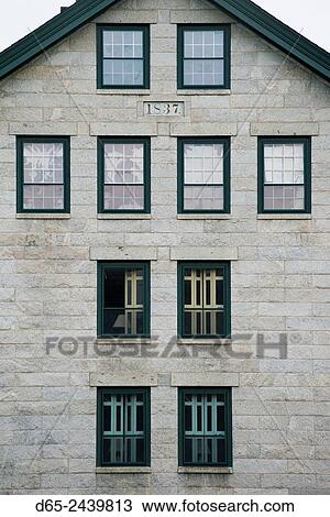 Stock Image - USA, New Hampshire, Enfield, Enfield Shaker Museum, shaker buildings.. Fotosearch