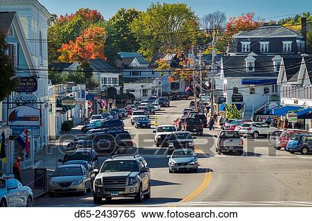 USA, New Hampshire, Lake Winnipesaukee Region, Wolfeboro, town traffic, fall. View Large Photo Image Stock Photography - USA, New Hampshire, Lake Winnipesaukee Region, Wolfeboro, town traffic, fall.. Fotosearch