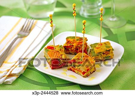 Vegetables omelet. View Large Photo Image Stock Photo - Vegetables omelet.. Fotosearch