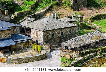 Veigas village. Water route. Mazonovo, Taramundi. Asturias, Spain, Europe. View Large Photo Image Stock Image - Veigas village. Water route. Mazonovo, Taramundi. Asturias, Spain, Europe.. Fotosearch