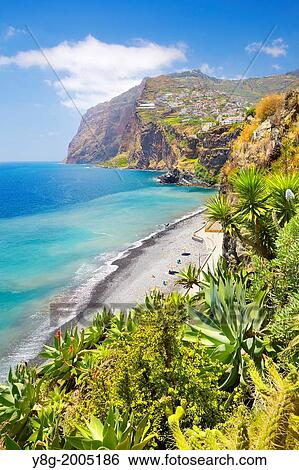 View at Cabo Girao (580 m highest) cliff - Camara de Lobos, Madeira, Portugal. View Large Photo Image Stock Photograph - View at Cabo Girao (580 m highest) cliff - Camara de Lobos, Madeira, Portugal.. Fotosearch