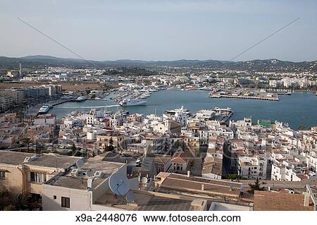 View of Ibiza Harbor, Balearic Islands, Spain. View Large Photo Image Stock Photograph - View of Ibiza Harbor, Balearic Islands, Spain.. Fotosearch