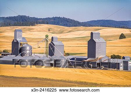 Washington, USA - Grain elevator. View Large Photo Image Stock Photography - Washington, USA - Grain elevator.. Fotosearch