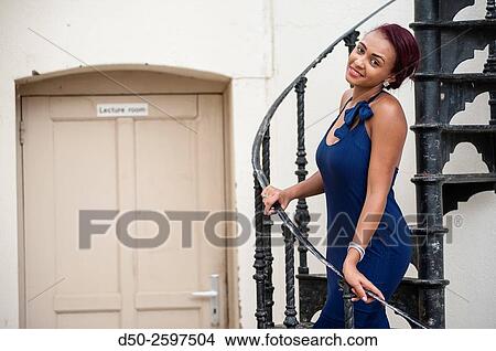 Picture - WINDHOEK NAMIBIA Attractive fashion model. Fotosearch