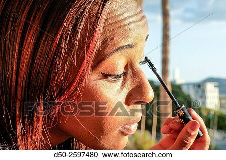 Stock Image - WINDHOEK NAMIBIA Attractive fashion model. Fotosearch