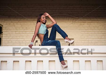 WINDHOEK NAMIBIA Attractive fashion model View Large Photo Image Stock Image - WINDHOEK NAMIBIA Attractive fashion model. Fotosearch