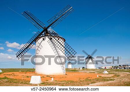 Windmills. Campo de Criptana, Ciudad Real province, Castilla La Mancha, Spain. View Large Photo Image Picture - Windmills. Campo de Criptana, Ciudad Real province, Castilla La Mancha, Spain.. Fotosearch