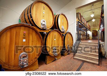 Wine barrels, Tuscany, Italy. View Large Photo Image Stock Image - Wine barrels, Tuscany, Italy.. Fotosearch