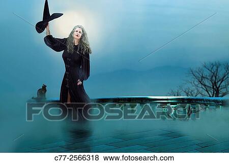 Witch, Halloween View Large Photo Image Stock Photo - Witch, Halloween. Fotosearch