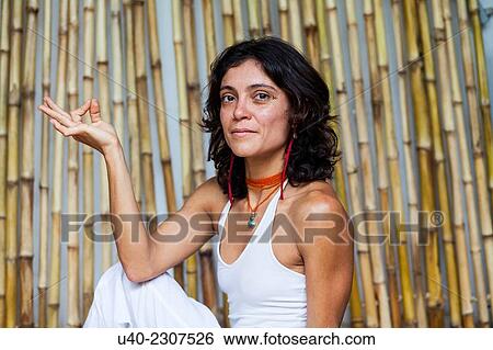 Woman doing yoga. View Large Photo Image Stock Photograph - Woman doing yoga.. Fotosearch
