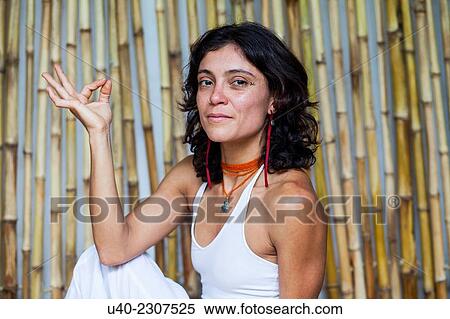 Stock Photography - Woman doing yoga.. Fotosearch