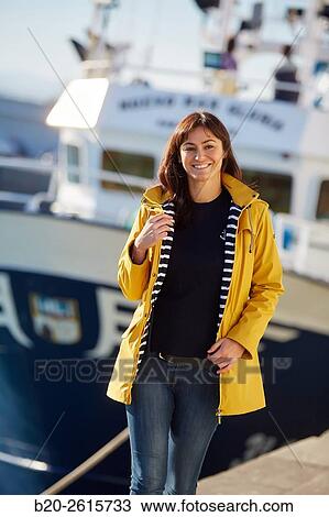 Woman in the fishing port. Hondarribia. Gipuzkoa. Basque Country. Spain View Large Photo Image Stock Image - Woman in the fishing port. Hondarribia. Gipuzkoa. Basque Country. Spain. Fotosearch